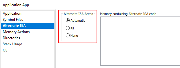 AlternateISAareas