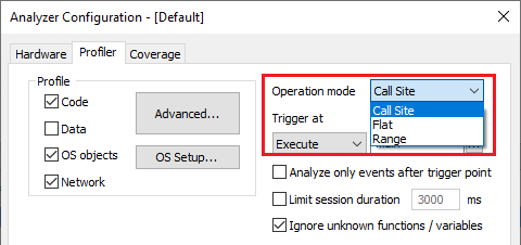Profiler-callsite