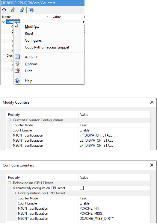 Tricore-counters-extended-context-menu-modify-configure