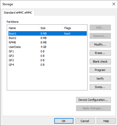 eMMCStorageConfiguration