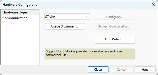 HardwareConfiguration-ST-Link