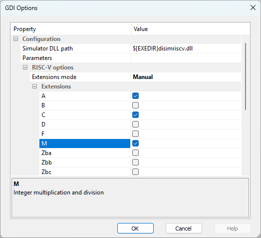 riscv-winidea-simulator-gdi