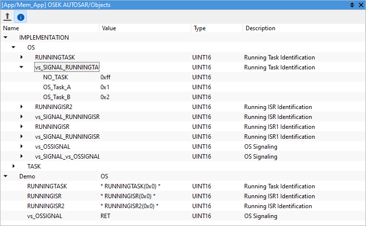 RTOS-Autosar-OSObjects