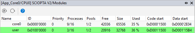 Modules window example