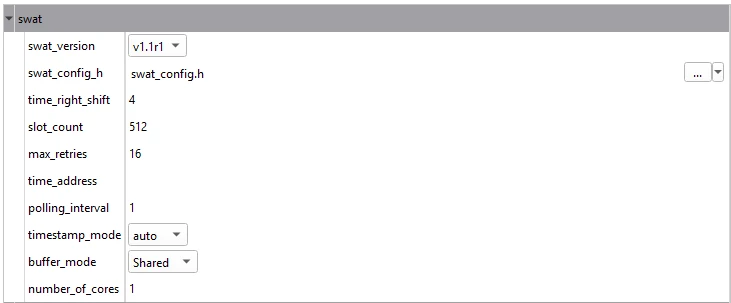 swat-winidea-parameters