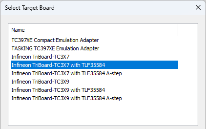 TLF-TC3X7-target-board
