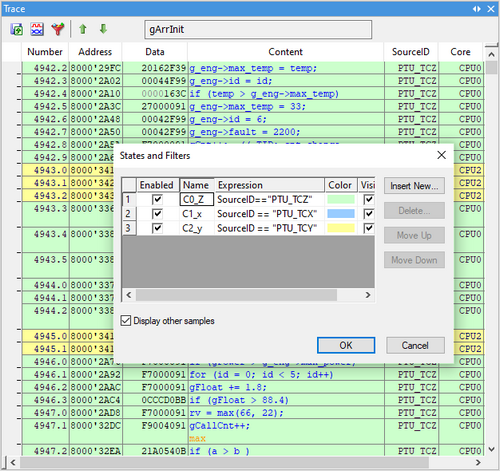 TraceView-Filtering