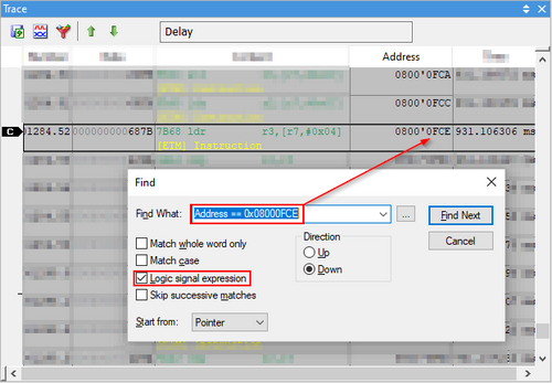 TraceView-FindDialogAddress