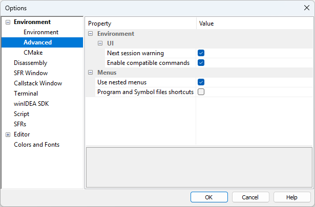 winIDEA-options-advanced